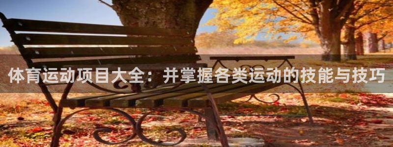 体育运动项目大全：并掌握各类运动的技能与技巧
