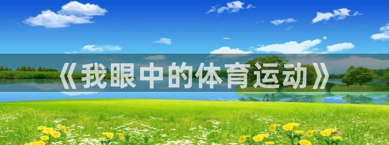 《我眼中的体育运动》