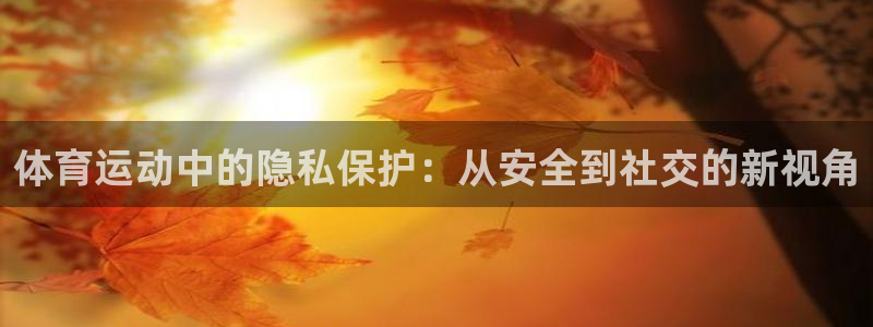体育运动中的隐私保护：从安全到社交的新视角