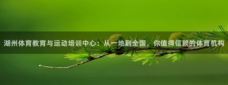 湖州体育教育与运动培训中心：从一地到全国，你值得信赖的体育机构